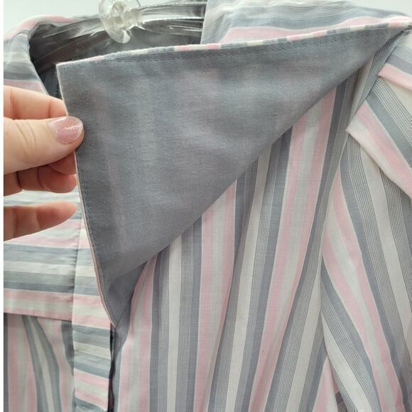 PRAGO Fashion Inc Striped Sailor Collar Belted Short Sleeve Fit n Flare Dress - Picture 8 of 13